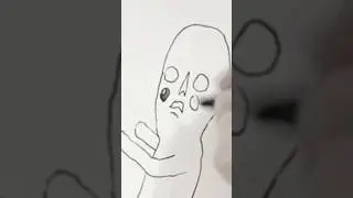 Рисунок скульптуры SCP-173 #scp173 #scp3166 #scpfoundation #scp #scpshorts #fanart #shorts
