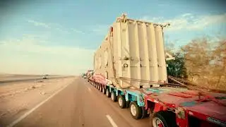 New Record! Heaviest Desert Transport for Egypt's Abydos Phase II Solar-Storage Project! 🚛💨