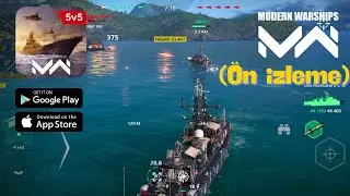 Modern Warship: Naval Battles | Gameplay (Android , iOS) (T&uuml;rk&ccedil;e Oynanış/&Ouml;n izleme)