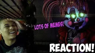 [FNAF SFM] FNAF 6 ABRIDGED REACTION | LOTS OF MEMES!