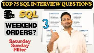 SQL - Orders Placed on Weekends | SQL Top 75 Interview Coding Questions