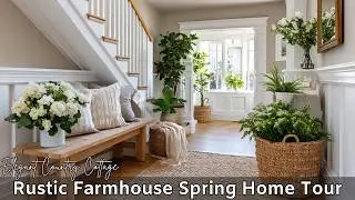 🌸 Inside an Elegant Country Cottage ~ Rustic Farmhouse Spring Home Tour