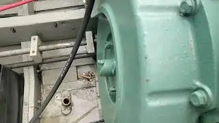 1958 Chrysler Crown M-47S Marine Engine flywheel in slow motion