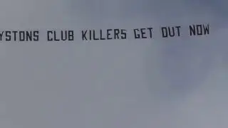 CLUBKILLERS PLANE BANNER TOXIC #JD2 #OystonOut OYSTON OUT BLACKPOOL