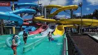 Kango Slides in Wild Waves Theme and Water Park in Federal Way Washington USA 🇺🇸