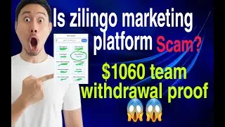 Is #zilingo  marketing platform #scam ? $1060 team #withdrawals  proof.
