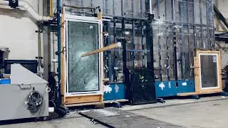 HOW THE WINDOWS ARE TESTED. Hurricane Impact Windows Test. #windows #architecture #aluminum #impact