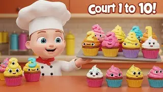 Number Bakery Song | Learn to Count 1 to 10 with Baby Chef & Cupcake Fun
