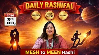 Aaj Ka Rashifal 3 February 2026 | Mesh Se Meen Rashi | Remedies, Luck Factor & Challenges | Astroji