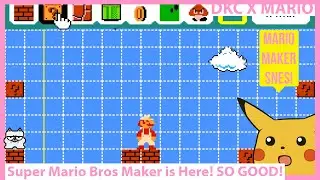 Super Mario Bros Maker Is Out! A SNES Port AND a Mario Maker Mod!