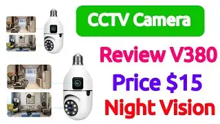 Bulb CCTV Camera Unboxing & Review | V380 Pro Dual Lens | Full Setup video 2026 | Price $15 dollar