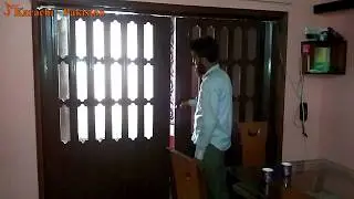 Folding Partition Door ( PVC Material in Wooden Texture ) - Karachi II MobZee Interiors