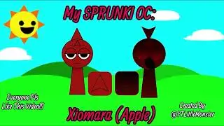 My 45th Sprunki OC: Xiomara (Color: Apple 🍎), She Loves Fashion, And She Has 2 Chevrons On Her Head!