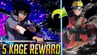 **SASUKE 5 KAGE LEAGUE REWARD** WE GOT SM NARUTO AGAIN NOT SASUKE Naruto Ultimate Ninja Blazing