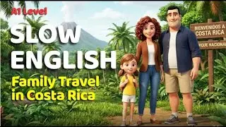 Family Travel in Costa Rica | English Listening Practice for Beginners (A1 Level)