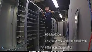 Time Lapse installation of Spectra Logic Tape Robot at Rutherford Appleton Laboratory