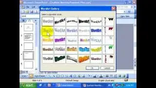 401407 PowerPoint Training Course -  WordArt placeholders