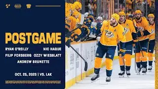 O&rsquo;Reilly, Hague, Forsberg, Wiesblatt & Brunette - Postgame: Oct. 25, 2025