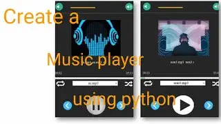 How to create a music player using python