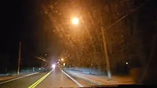 A drive through the countryside in the dark with lofi