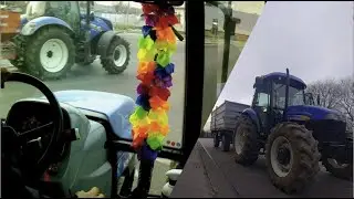 New Holland Td5040 in trasporto