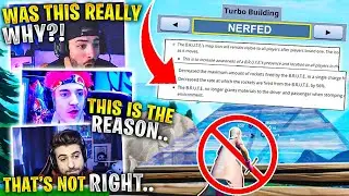 The Real Reason Fortnite NERFED TURBO BUILDING! Ft. Ninja, Sypherpk & FearItselfTV