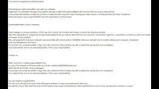 LEAKDB Ransomware Decryption - Remove [pcsupport@skiff.com].LEAKDB Ransomware