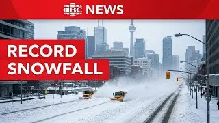 Ontario Record Snowfall Ke Baad Baraf Mein Dab Gaya | CBC News: The National