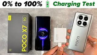 POCO X7 5G Charging Speed Test 🔥 0 to 100 Battery Charging Time