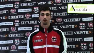 Jamie Cripps from St Kilda football club talks about diabetes
