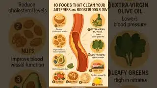 10 Foods That Help Clean Your Arteries & Boost Blood Flow#HeartHealthyFoods #CleanArteries #blood