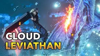 Cloud Solo Leviathan Hard Mode No Limit Buster Sword | Final Fantasy 7 Remake