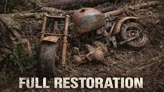 FULL RESTORATION 1967 HONDA MONKEY Z50cc Abandoned - Timelapse
