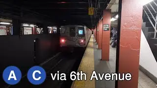 NYC Subway: A and C trains running via the 6th Avenue Line