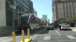 Downtown Austin MetroRail Station 1st Day of Operation