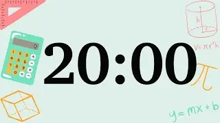 20 Minute Cute Math Timer (Silent)