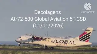 Decolagens Atr72-500 Global Aviation 5T-CSD (01/01/2026)#caboverde #atr72 