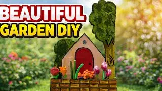 DIY Cardboard Fairy House 🏡 | Best Waste Craft Idea | Miniature Garden Decoration