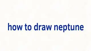 How to draw Neptune