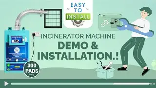 Sanitary Napkin Incinerator 300 Pads | Electric Disposal Machine for Safe & Hygienic Pad Disposal.