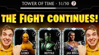 Noob Account vs. Tower of Time 30, 31 in MK Mobile. I Can't Be Stopped!