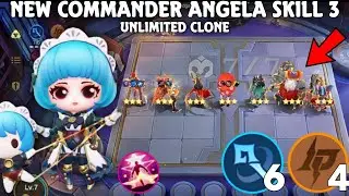 NEW COMMANDER ANGELA SKILL 3 | UNLIMITED CLONE | ALL 3 STAR MLBB MAGIC CHESS S14