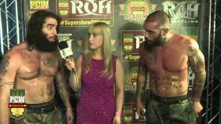Dem Boys - The Briscoe Brothers - backstage at PCW SuperShow Of Honor