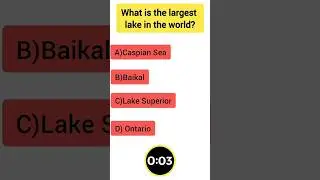 What is the largest lake in the world 🌍?#youtubeshorts #shorts #gk