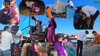🏔️ Mahmoud and Azam's nomadic trip |  Goodbye ❤️ buying necessities 🛒 and passing with tow wire 🌊💪