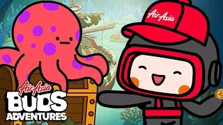 Super Diving Adventure | AirAsia Buds Adventures | Fun Adventure Friends #Shorts | Cartoons For Kids