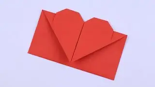 Comment faire une enveloppe avec un coeur en papier