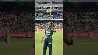 MCG crowd Cheering Hasnain 😂 #muhammadhasnain #pakvsaus #shortsfeed #cricket #cricketfans