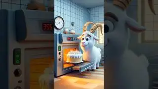 A goat started a cake baking factory 😭 #goat #cake #shorts #viralvideo #funny #youtubeshorts