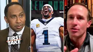 FIRST TAKE | &ldquo;Hurts is a BETTER LEADER than Brees ever was!&rdquo; &ndash; Stephen A. praises Eagles O
